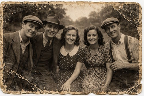 Original black & white photo